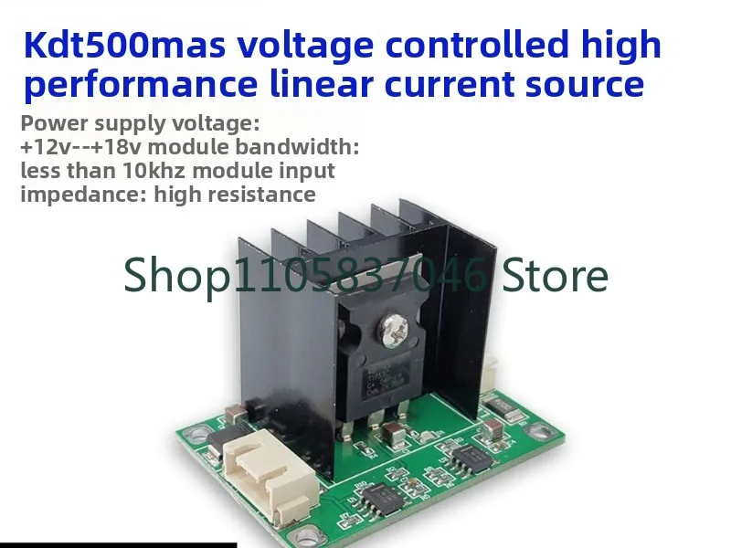 High linearity current source module laser driven LED driven voltage controlled current source wide range
