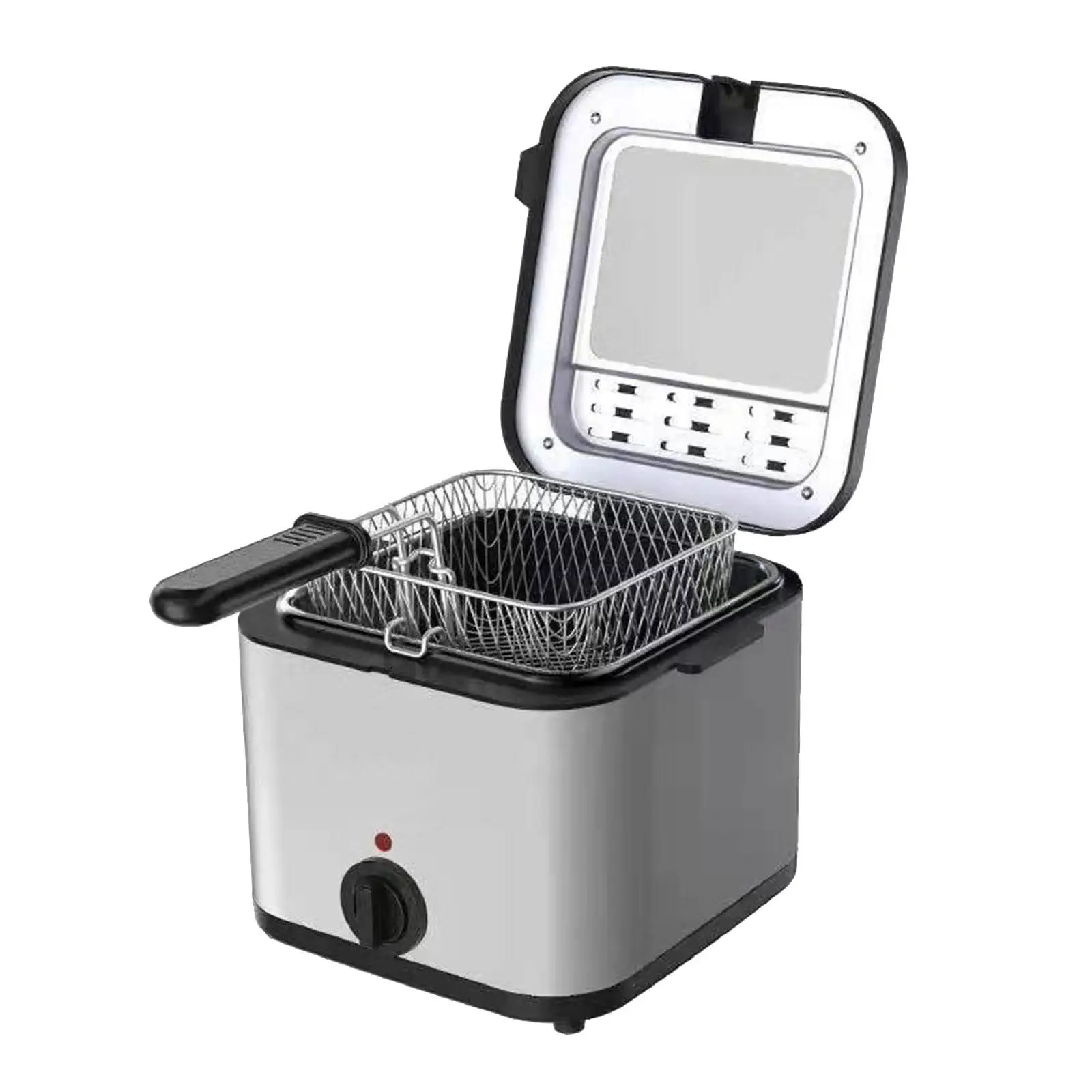 Deep Frying Pot Nonstick Coating Electric Deep Fryer Fish Fryer Deep Fryer Pot for Kitchen Countertop Restaurant Chips