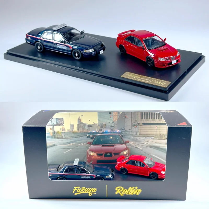 Rollin/Furuya Diecast 1:64 Scale Crown CV/Subaru Impreza Car Alloy Set Car Model Adult Children Collection Souvenir Gift Display