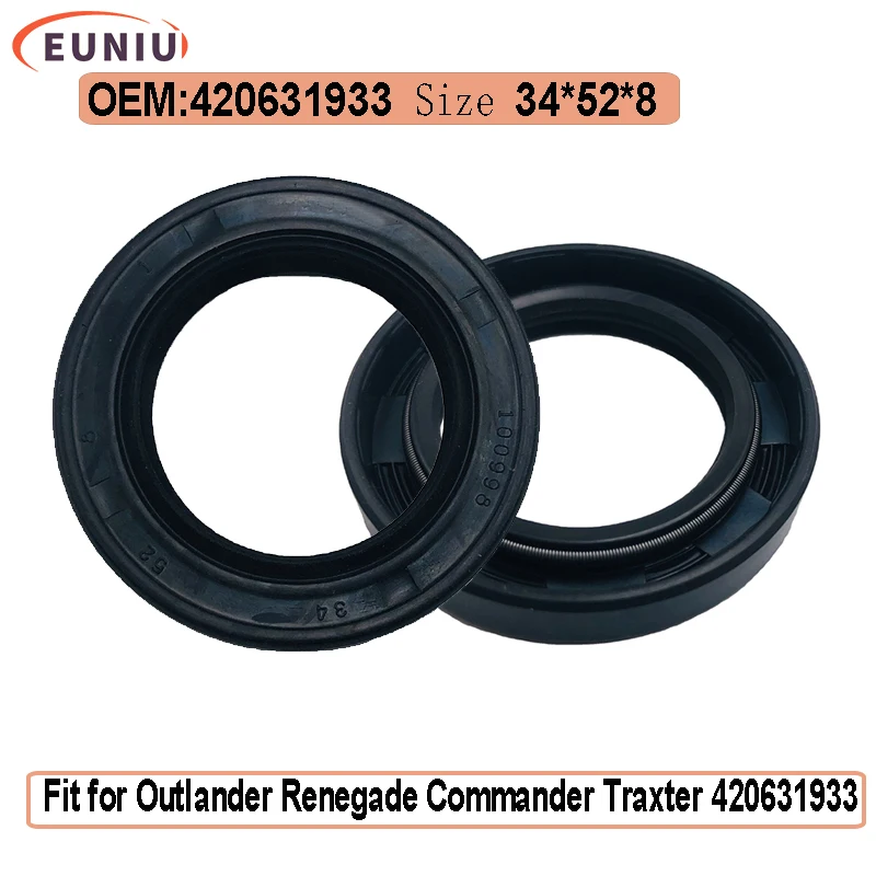 

Output Crank Shaft Crankcase 34X52X8 Oil Seal for Outlander Maverick 500 570 650 800 850 1000 420631930 420631932 420631933