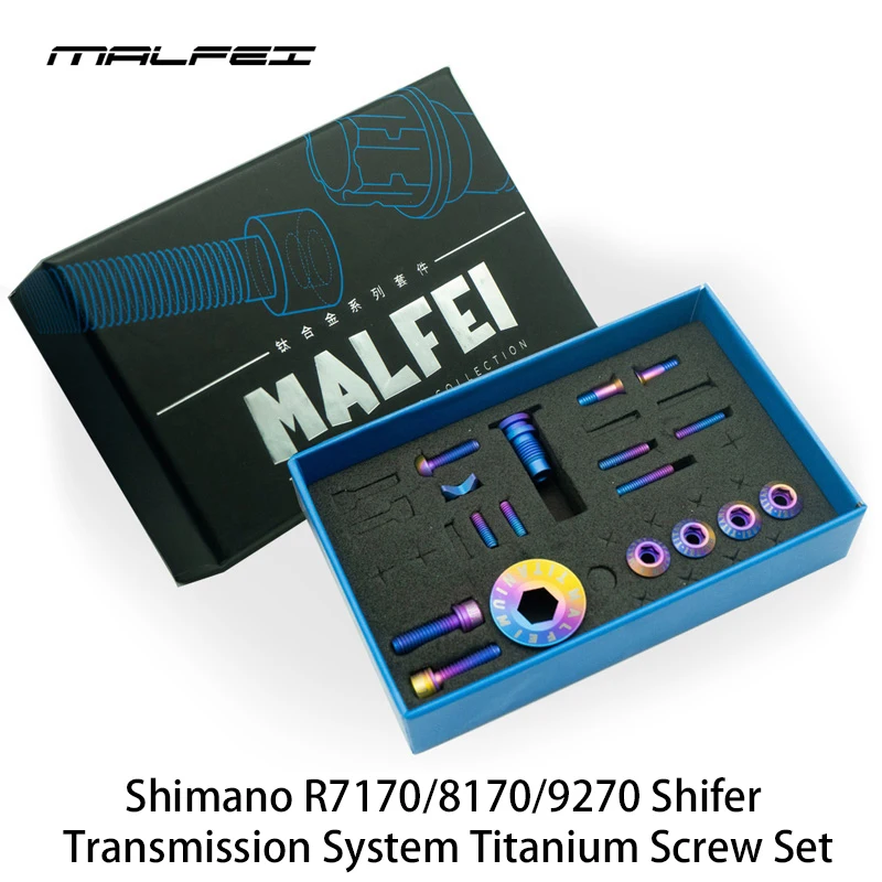 MALFEI Titanium Alloy Screw Set for Shimano R7170/8170/9270 Shifer Transmission System Bicycle Conversion Accessories