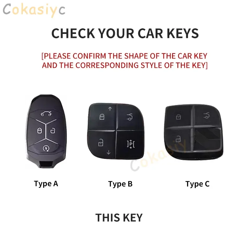 Car Key Case Cover for LYNK&CO 08 2022 2023 2024 LYNK CO 08 for LYNKCO 01 02 03 05 06 09 Suede Auto Key Fob Holder Keychain