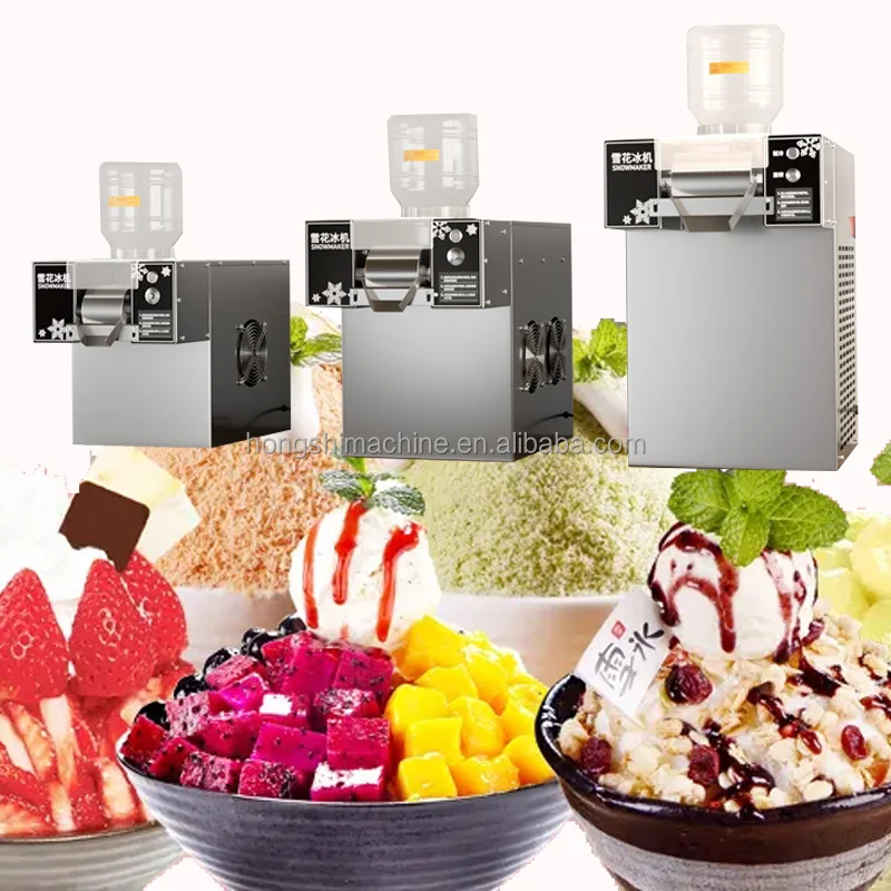 Full Automatic Milk Snow Ice Machine 60kg120kg Commercial Snowflake Ice Making Machine Korean Kakigori Bingsu Machine