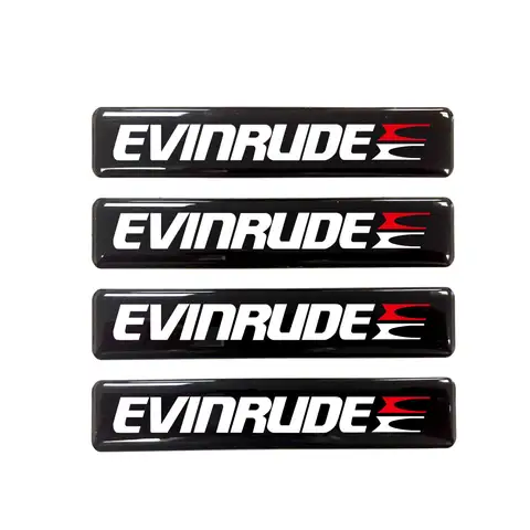 5pcs for Evinrude Outboard Motor  3D Gel Decal Sticker Badges