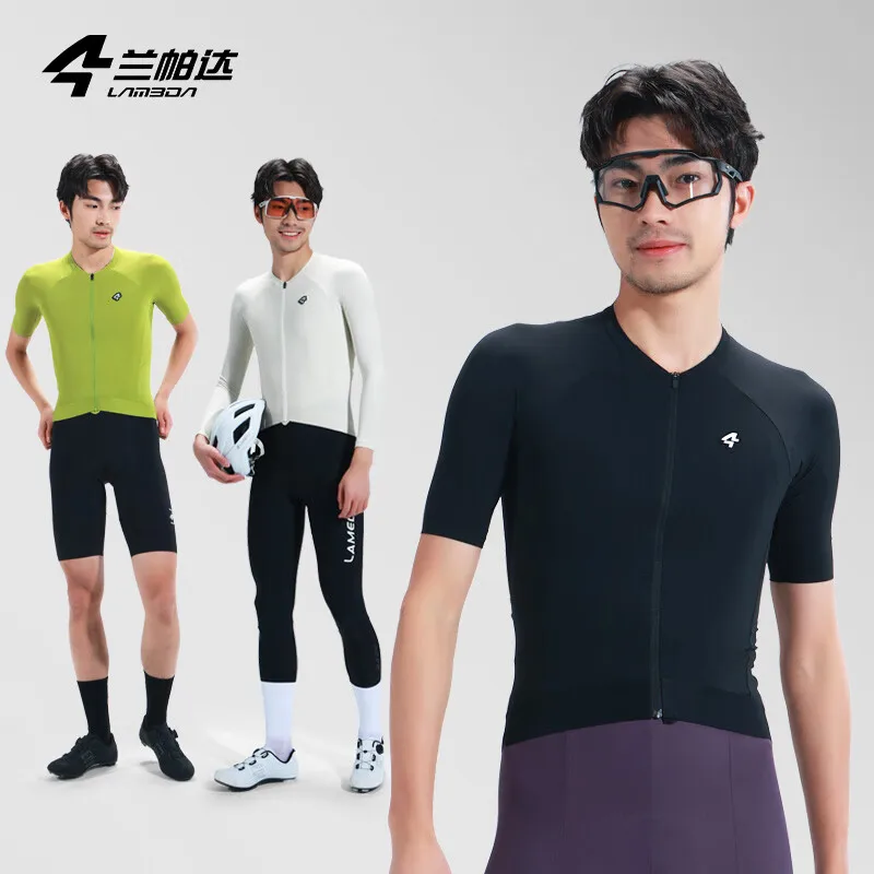 

Lameda Men Uv-protective Abrasion-resistant Cycling Jersey Moisture-wicking Lightweight Short Sleeve Jersey Outdoor Commuter