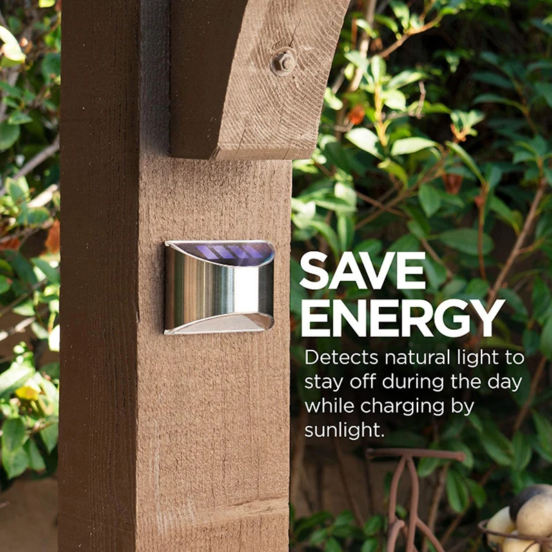 Solar Fence Light Solar Garden Light Outdoor Solar Wall Light Solar Deck Light Waterproof Decor