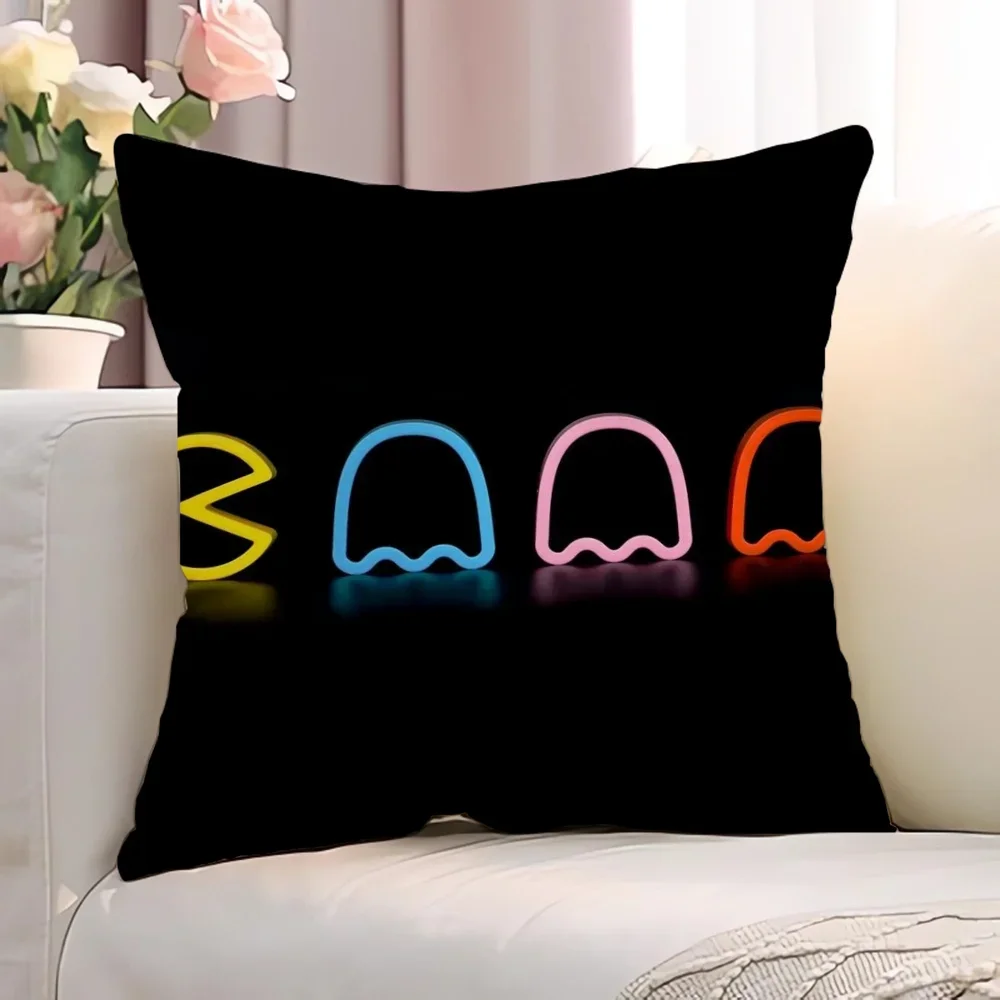 P-Pac-ManS Covers for Bed Pillows Chair Cushion Cover 45x45cm Decorative Pillowcase Lounge Chairs Short Plush Cushions Pillow