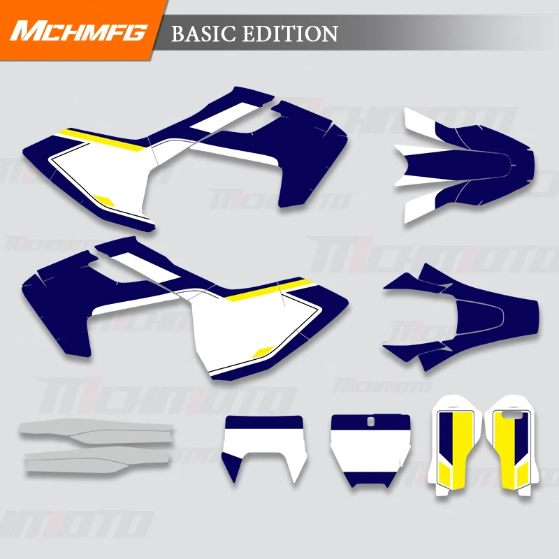  MCHMFG For Husqvarna  TC FC TX FX FS 2016 2017 2018 TE FE 2017 2018 2019  Motorcycle Graphics Decals Stickers Kits  003