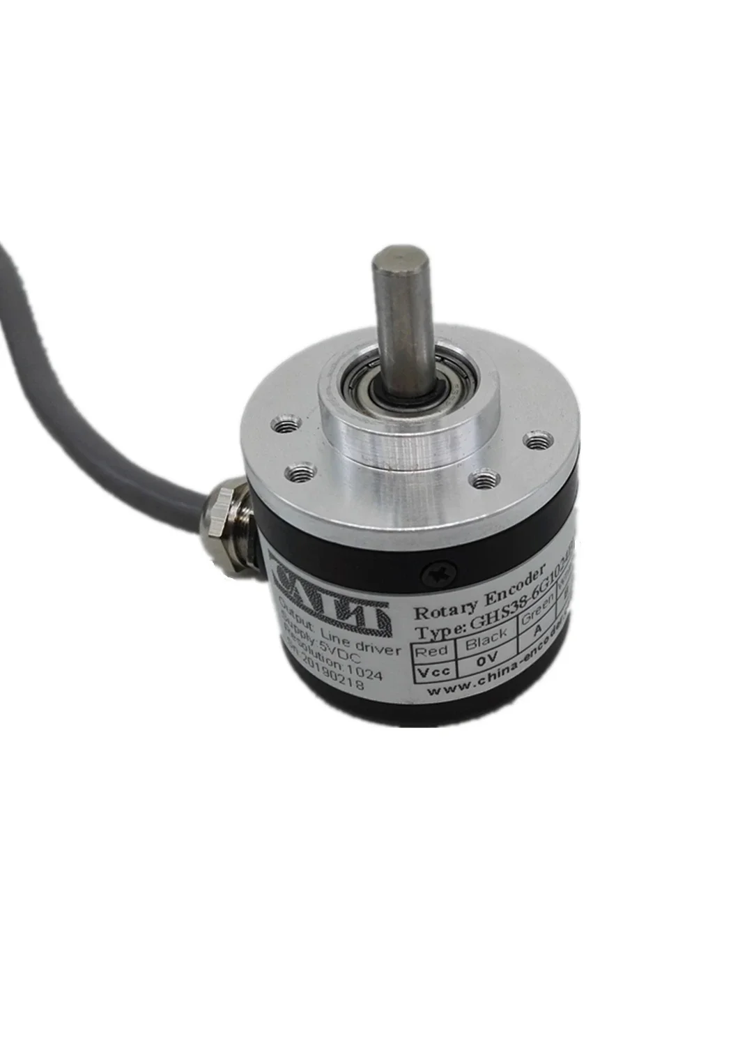 En STOCK serie GHH38 codificador rotatorio de controlador de línea de eje hueco de 6mm codificador incremental 1024P/R