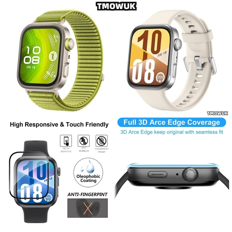 

For Huawei Watch Fit4 Fit 4Pro Non-Residue Removable Film With Precision Cutouts3
