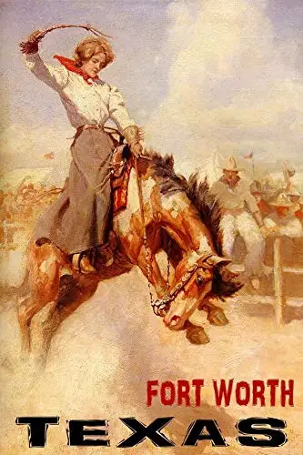 Винтажный ковбой форт Ворт Техасский металлический жестяной знак 8x12 дюймов Ретро домашняя комната бар Паб Магазин кафе Настенный декор