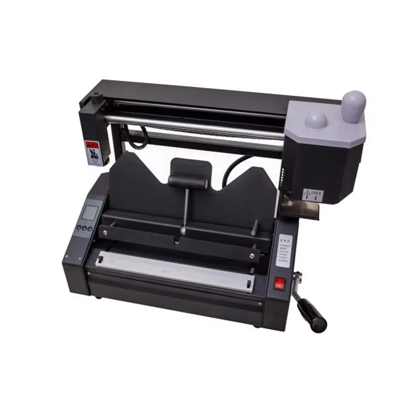 Desktop electric wireless hot melt adhesive binding machine, durable book binding machine