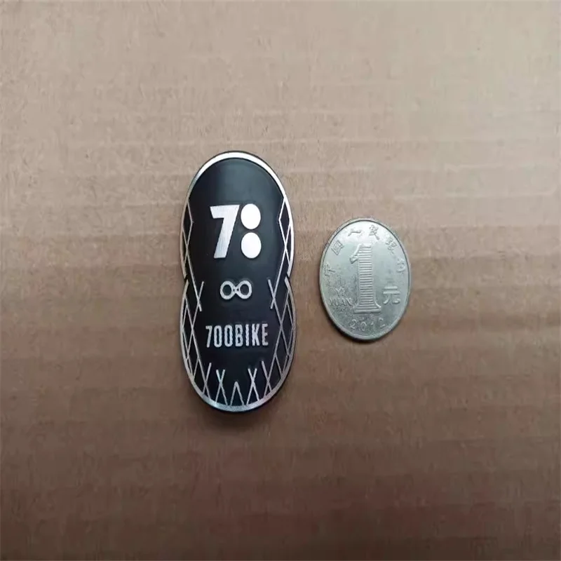 Bicycle Aluminum Alloy Head Frame, Logo Labeling Metal Head Tube, Mountain Bike, Road Bike Logo