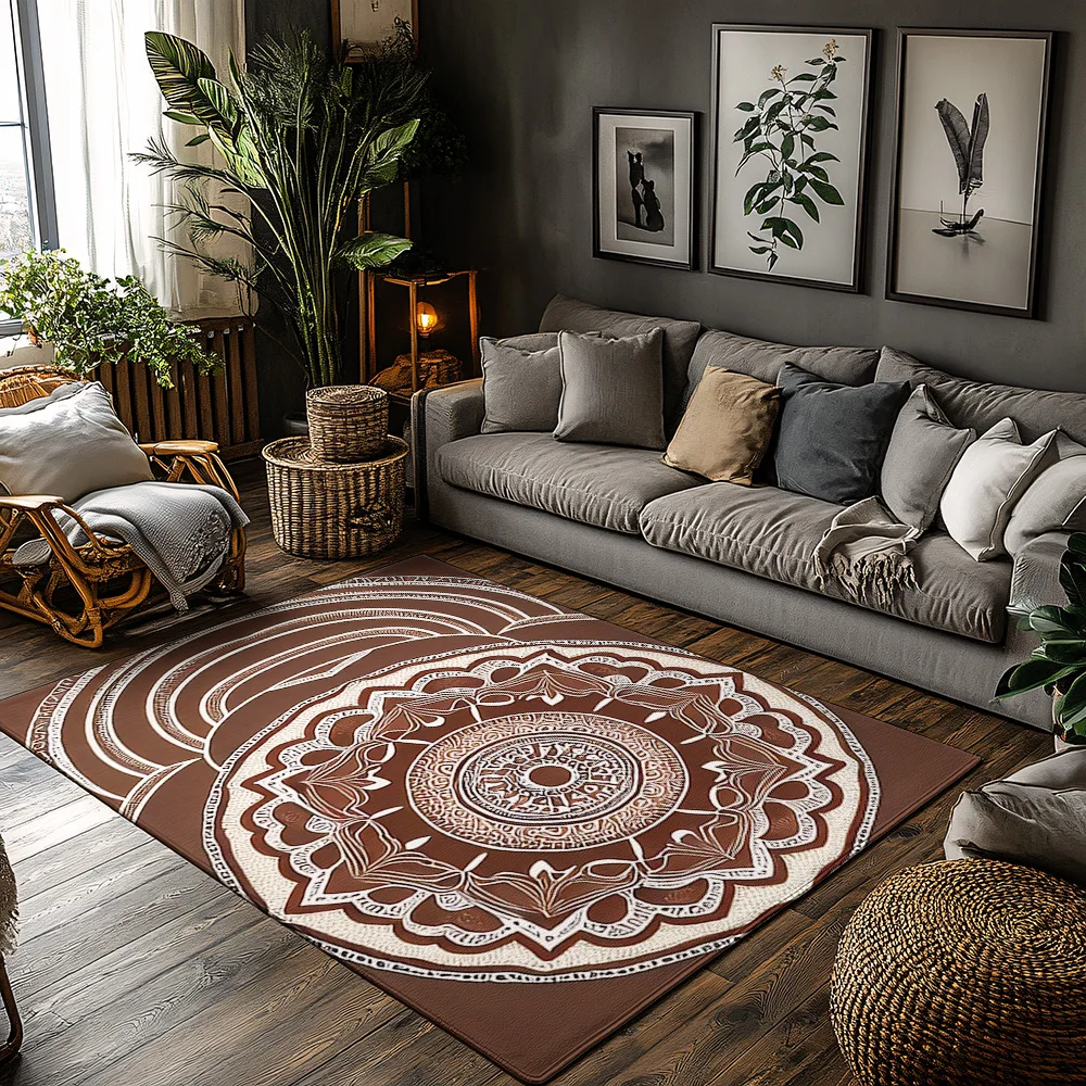 Round Area Rug Bohe… - image