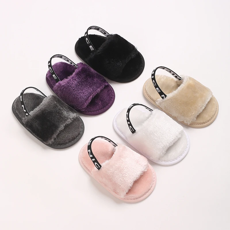 

Summer Hot Baby Shoes Soft and Elastic Baby Walking Shoes Indoor Baby Shoes Baby Fur Sandals