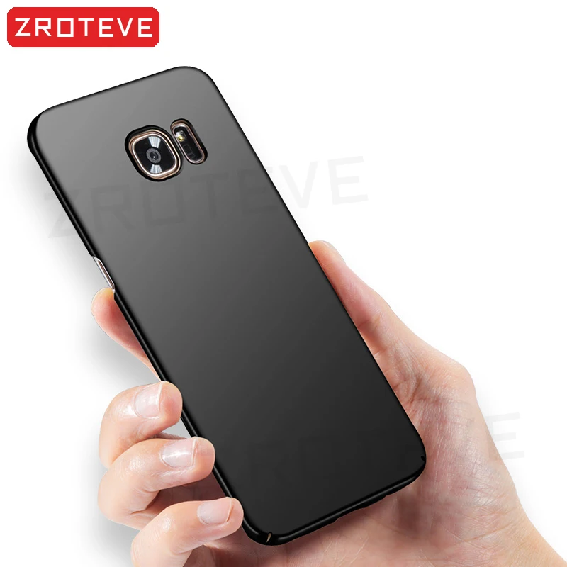 Casing untuk Samsung Galaxy S7 ZROTEVE Matte Coque untuk Samsung S7 casing S 7 Sampul gosok PC keras ramping untuk casing Samsung Galaxy S7 Edge