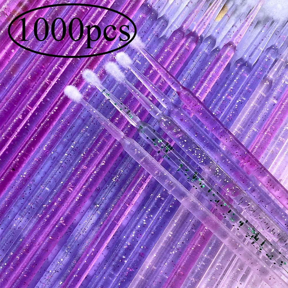1000 pz Micro Pennello Usa E Getta Lash Rimozione Tampone Microbrush Mascara Bacchette Applicatore Estensione Delle Ciglia Pennelli Per Trucco Strumenti