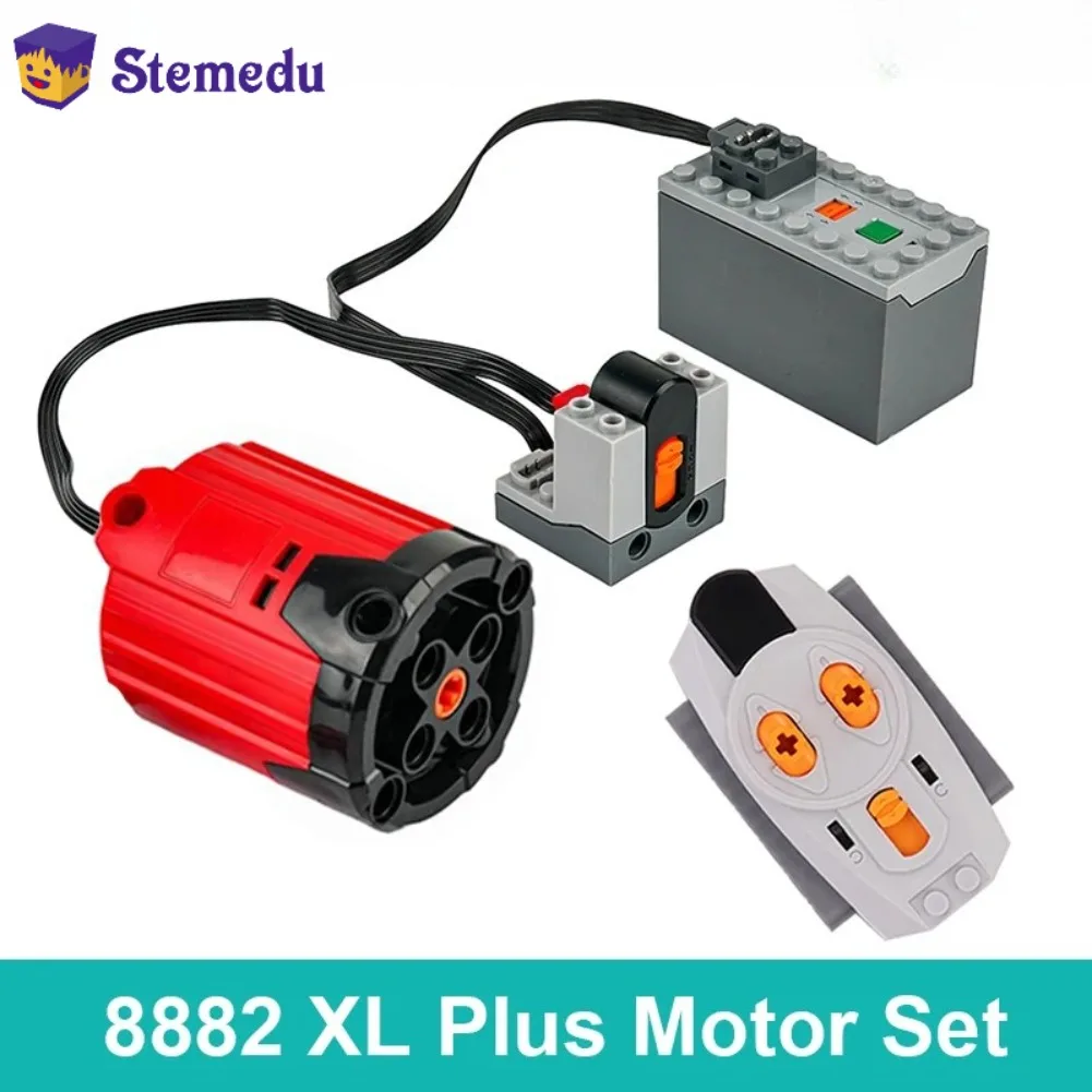 8882 XL Motor Red PLus bloques de construcción piezas de tecnología MOC funciones de energía Motor de potencia para logoeds DIY coche camión Power Up