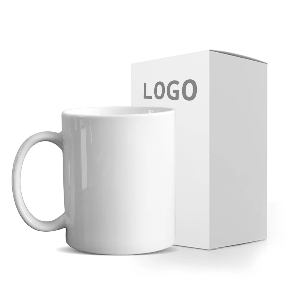 

High Quality logo printing 11 oz ceramic plain white sublimated blank coffee mug Ceramic mug