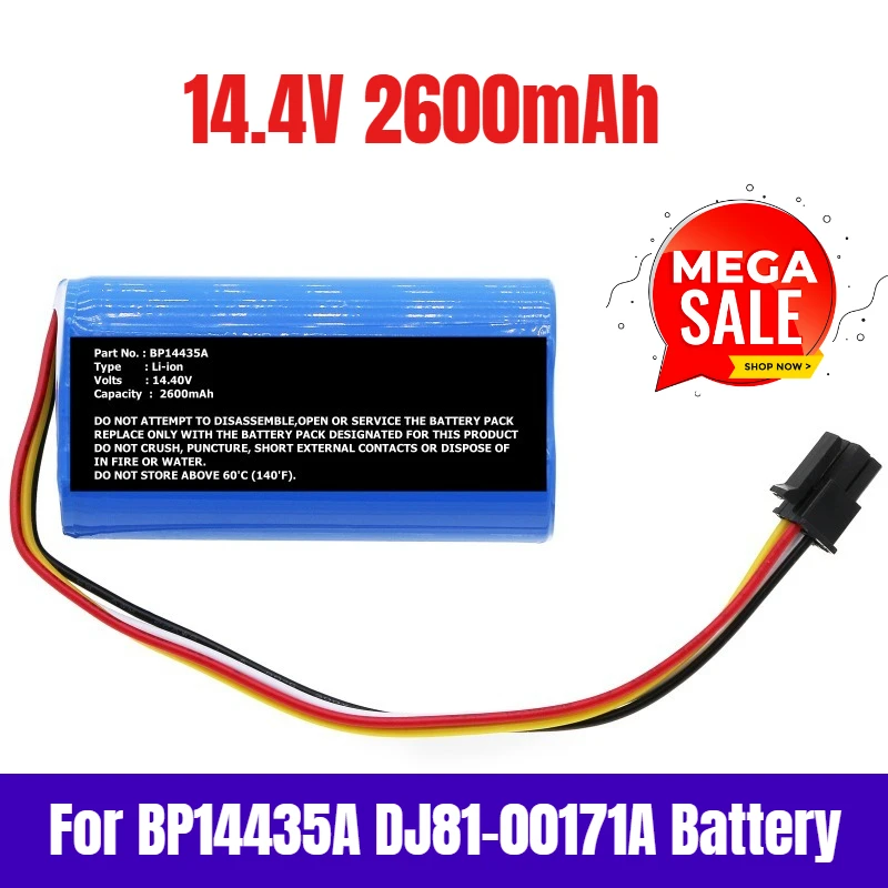 

14.4V 2600mAh for BP14435A DJ81-00171A Battery