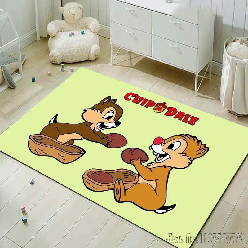   Chip 'n' Dale Afdrukken Tapijt voor Woonkamer Slaapkamer Kinderkamer Home Decor Gebied Tapijt Antislipmat Sofa Mat Gift