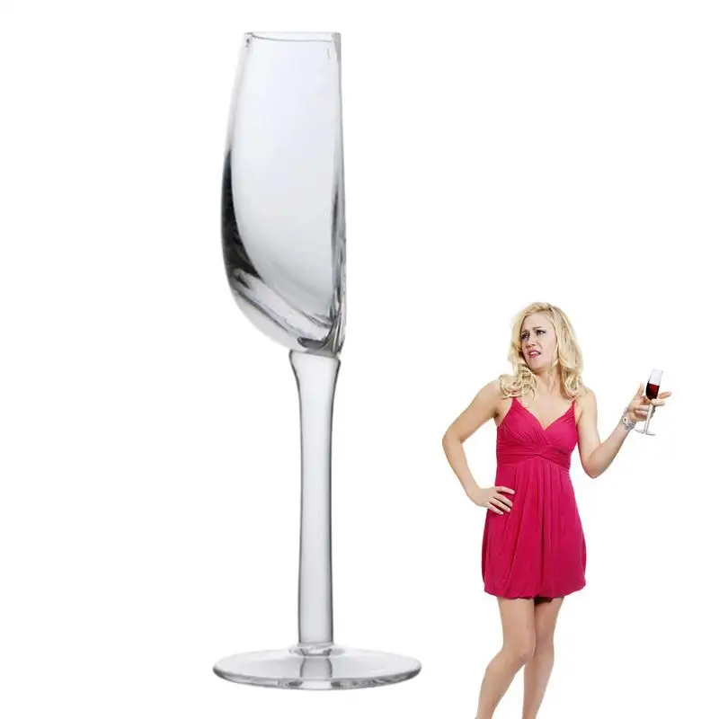 140ml Semicircular Red Wine Cups Creative Crystal Glass Portable Clear Half Wine Glass fun European Creative Crystal Glass