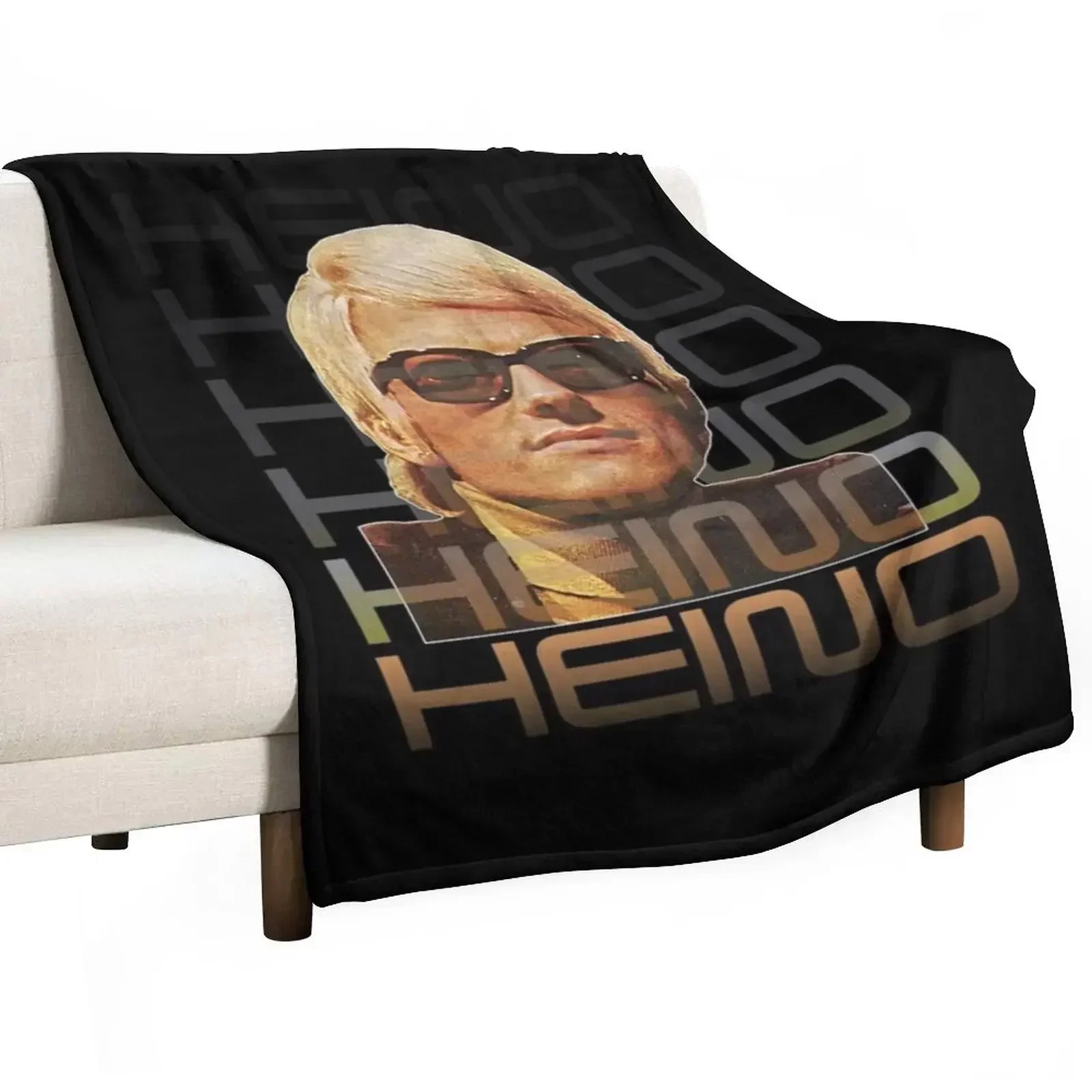 Retro Heino Tribute Art - Volksmusik Icon Gift For Fans, For Men and Women, Father Day, Family Day, Halloween Day, Throw Blanket