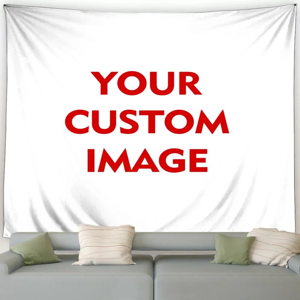 Personalised Custom Tapestry Landscape Ocean Beach Plants Flowers Creative Patterns Garden Wall Hanging Home Living Room Decor