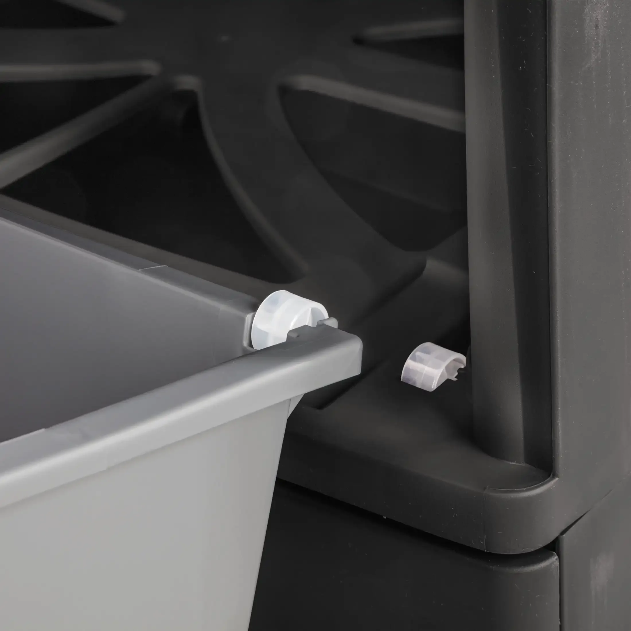 Unit 4 Laci, Konstruksi Plastik Tahan Lama, Rangka dan Laci, Dk Grey