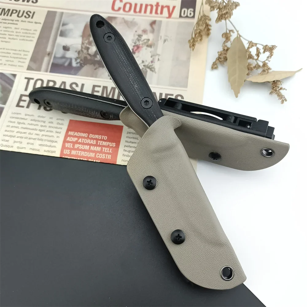 ESEE Fixed Blade Self Defense Knife ESEE Stone Wash DC53 Steel Survival Hunting Knife EDC Tactical Military Gear Kydex Sheath