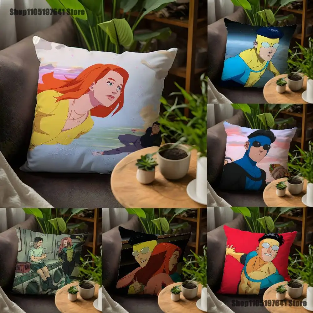 Invincible M-Mark Atom_M Eve Pillow Case For Sofa Decor Car Office Room Printing Cushion Cover Decorations and Protector