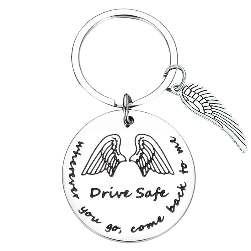 Drive Safe Wherever You Go Come Back To Me Keychain Pendant Valentine's Day Gift Key Chains