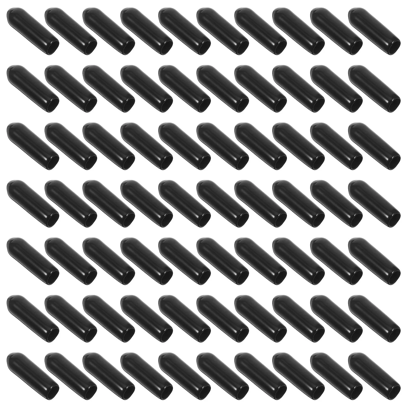 

250pcs Black Pegboard Hook Protection Caps 4Mm Inner Diameter Safety End Tube End Cover Covers For Home Office Workshop