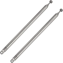 Telescopic Antenna FM AM Radio 7 Section Replacement Telescopic Aerial Antenna TV Radio DAB AM/FM Universal Aerial Receiver