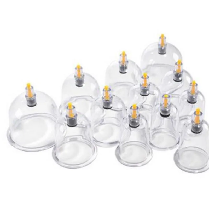 Cupping is 12 household blast protection suction type vacuum cupping set containing oil scrapping plate scrapping-liu52