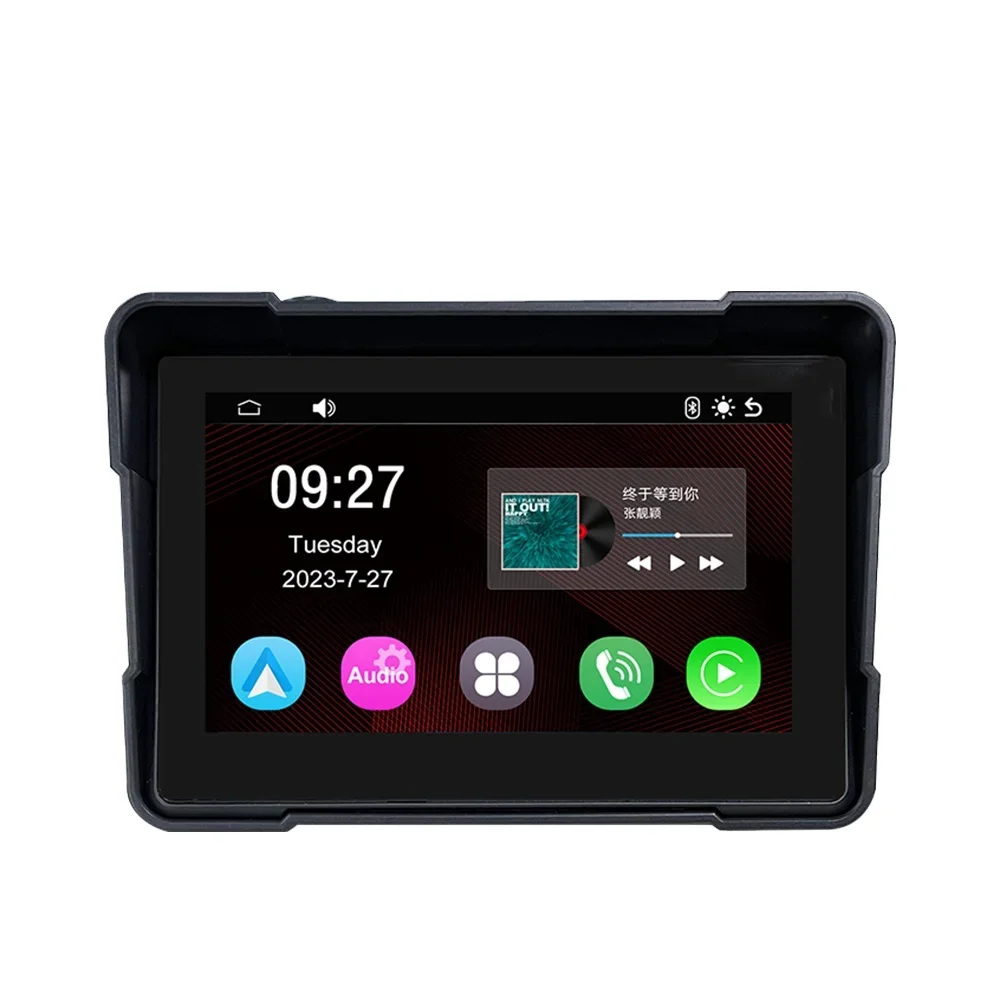 Autoabc Wireless Carplay Display Screen Motorcycles Gps Navigator Auto Gps Bt 5 Inch Waterproof Motorcycle Carplay