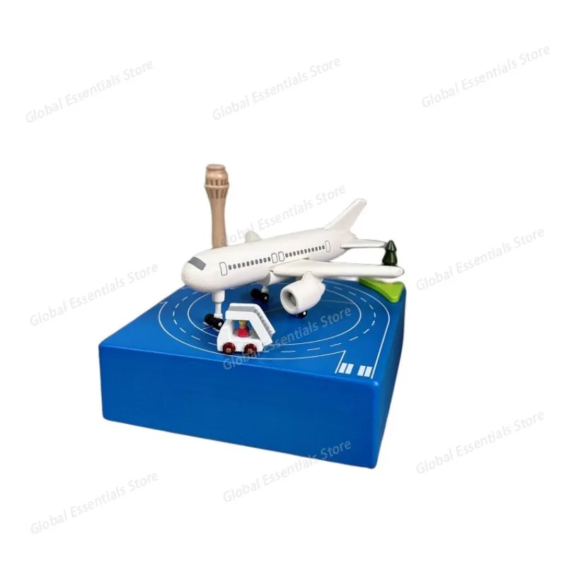 

Big Plane Wooden Music Box. Boys Holiday Creative Gift Music Box. Home Decoration All Solid Wood Aircraft Model Handmade Gifts