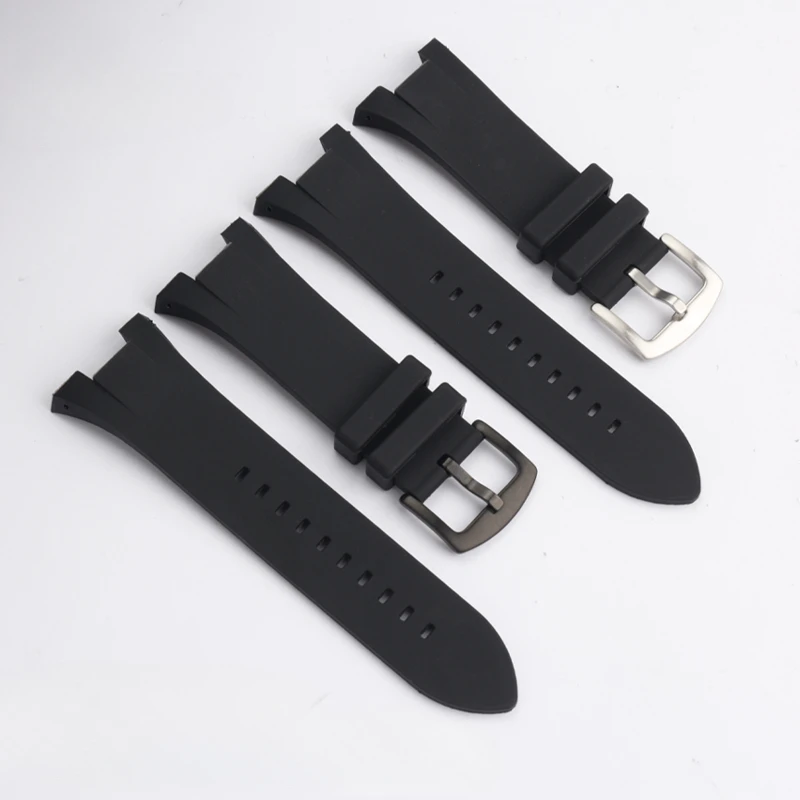 For Armani Concave Interface Ax1802/Ax1050/Ax1803 Series Waterproof High Quality Silicone Watch Strap Soft 31x14 Accessories