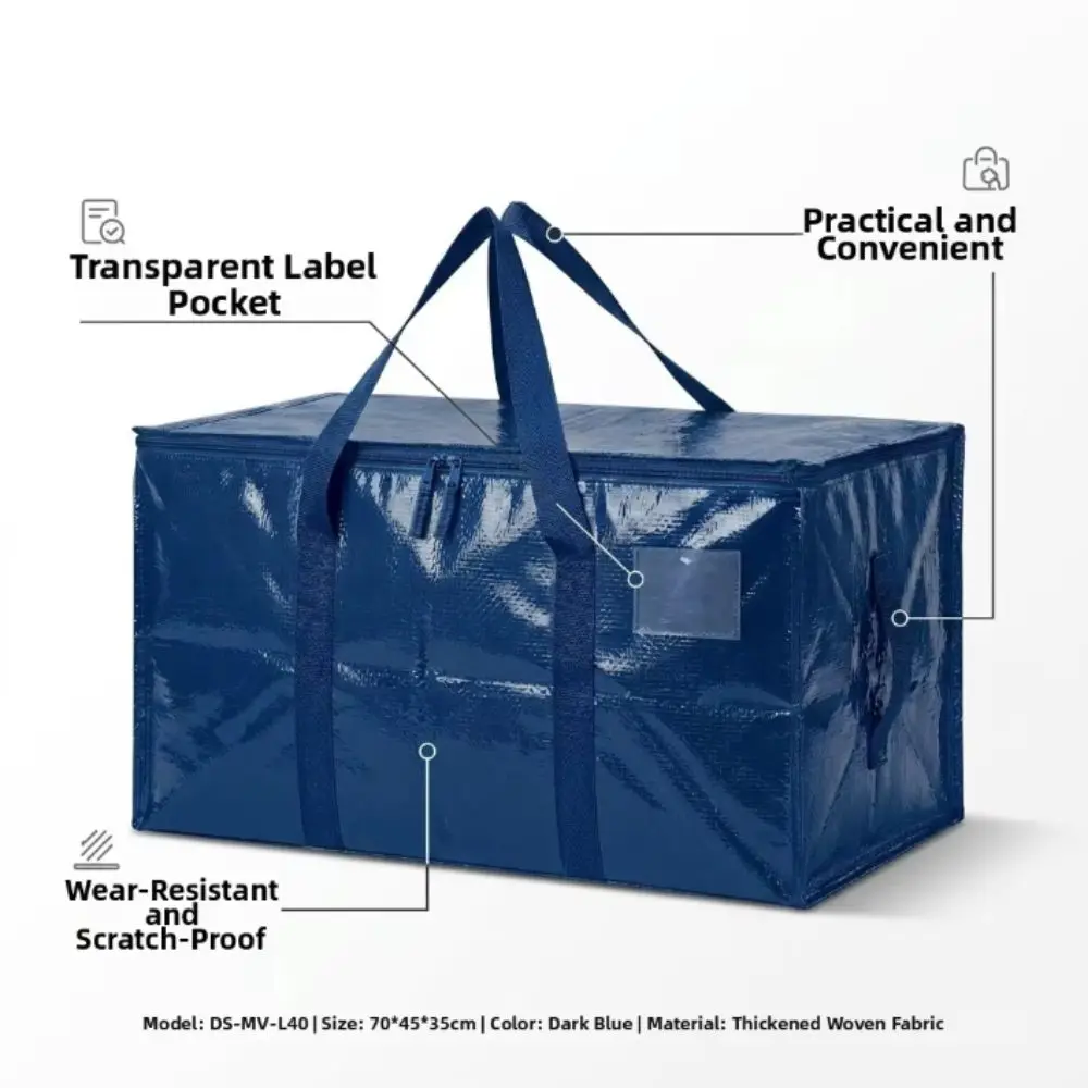 Handbag Style Waterproof Moving Bags Dustproof Foldable Storage Totes Stain-Resistant Durable Storage Bag Home