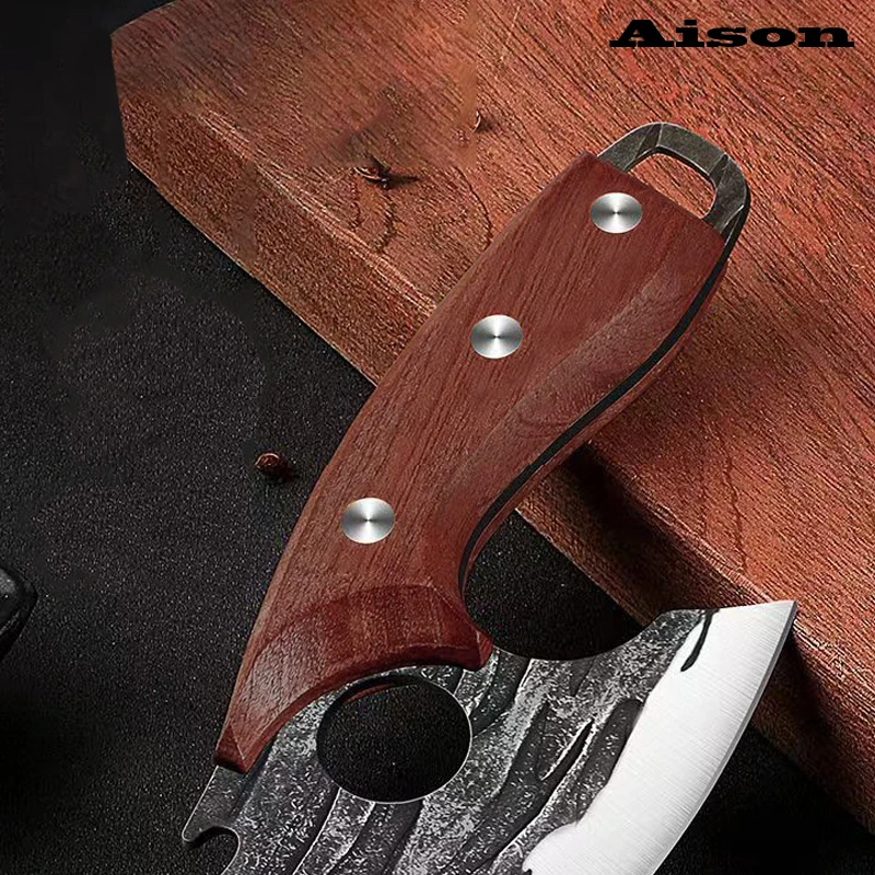 Outdoor multifunctional knife Meat cleaver Bone cleaver Forging knife Stainless steel kitchen knife