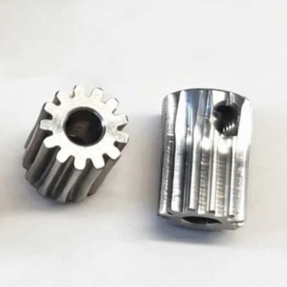 Stainless Steel Motor Gear 0.5M 13 Teeth 3mm Straight Tooth Hobbing for Small Electric Toys Remote Control Model Car