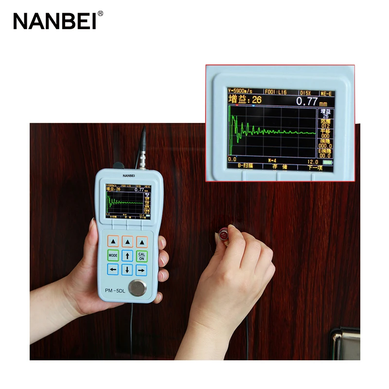 2025 Electronic Measuring Instruments Ultrasonic Coating Thickness Gauge for Automobile Steel Pipe Fittings