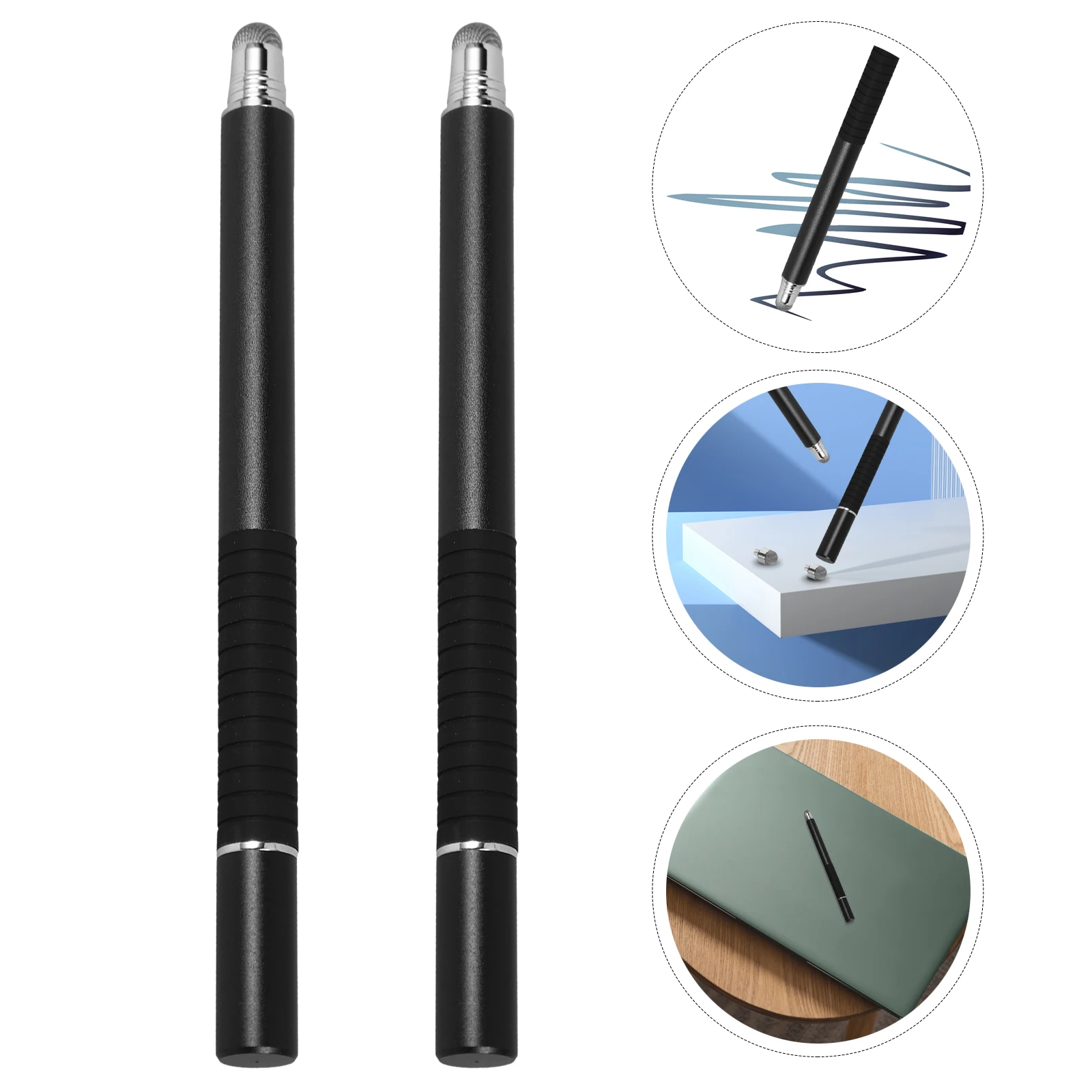 2 pcs Stylus Screen Pens for Tablets Capacitive Handwriting Devices FineTip ScratchFree GlovesFriendly