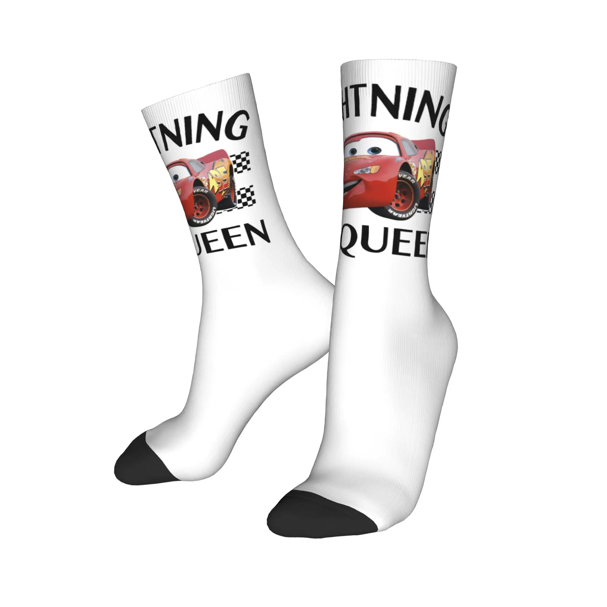 Moda Jesień Zima Męska Damska Skarpety Zygzak McQueen Antypoślizgowe Skarpety do Koszykówki