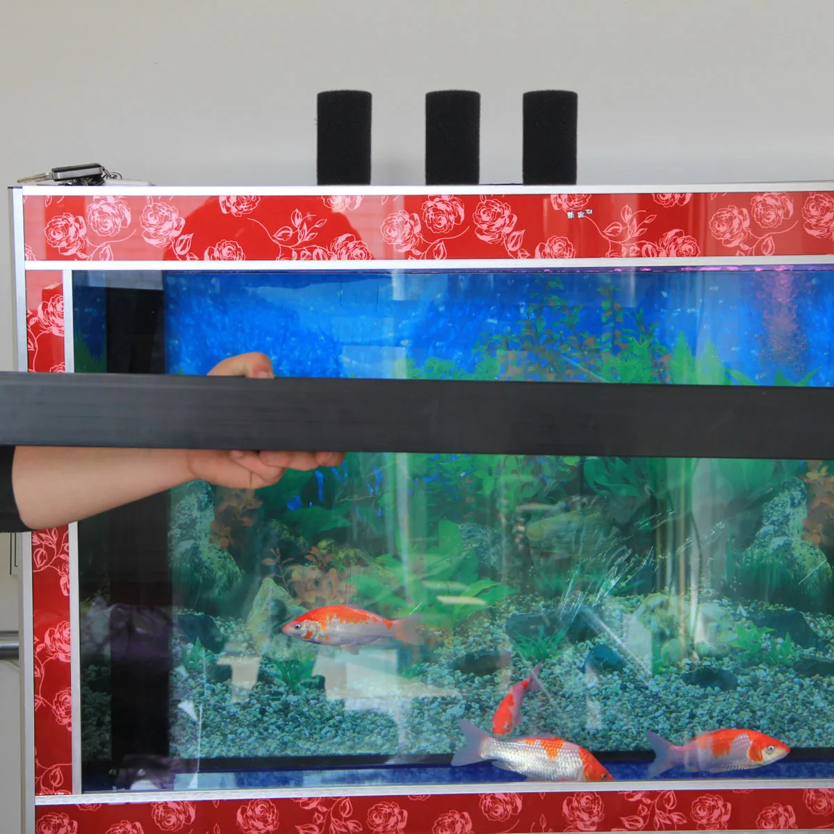 

Aquarium Tank Sponges Black Fish Filter Cotton Crystal Shrimp Pond Replacement Pads Pre Filter Sponge Roll Long Lasting