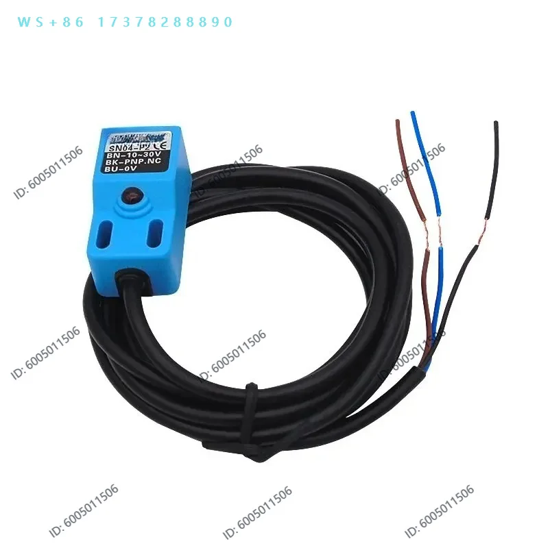 5 pieces  square proximity switch SN04-N N2 P P2 metal sensor DC three-wire NPN PNP normally open normally closed
