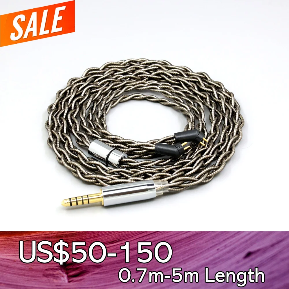 99% Pure Silver Palladium + Graphene Gold Shielding Earphone Cable For Etymotic ER4B ER4PT ER4S ER6I ER4 2pin LN008199