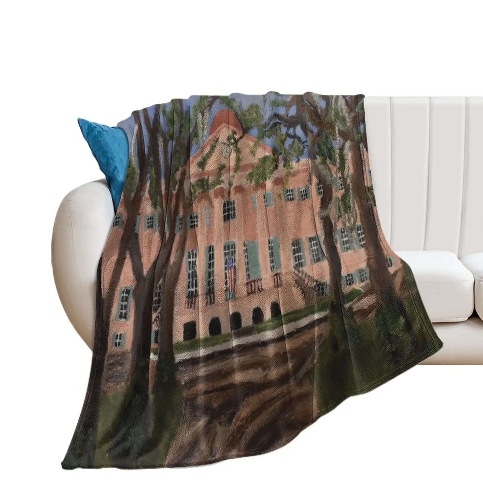 The Cistern Yard College of Charleston Throw Blanket Sofa Sofas Travel Designers Blankets