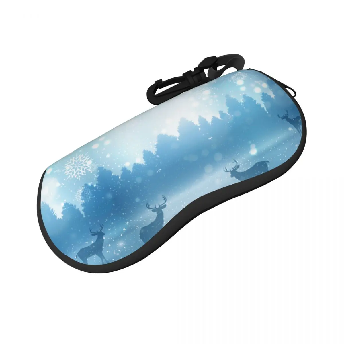 Glasses Bag Protective Case Winter Landscape With Deers Women Men Sunglasses  Box Reading Eyeglasses  Accessories