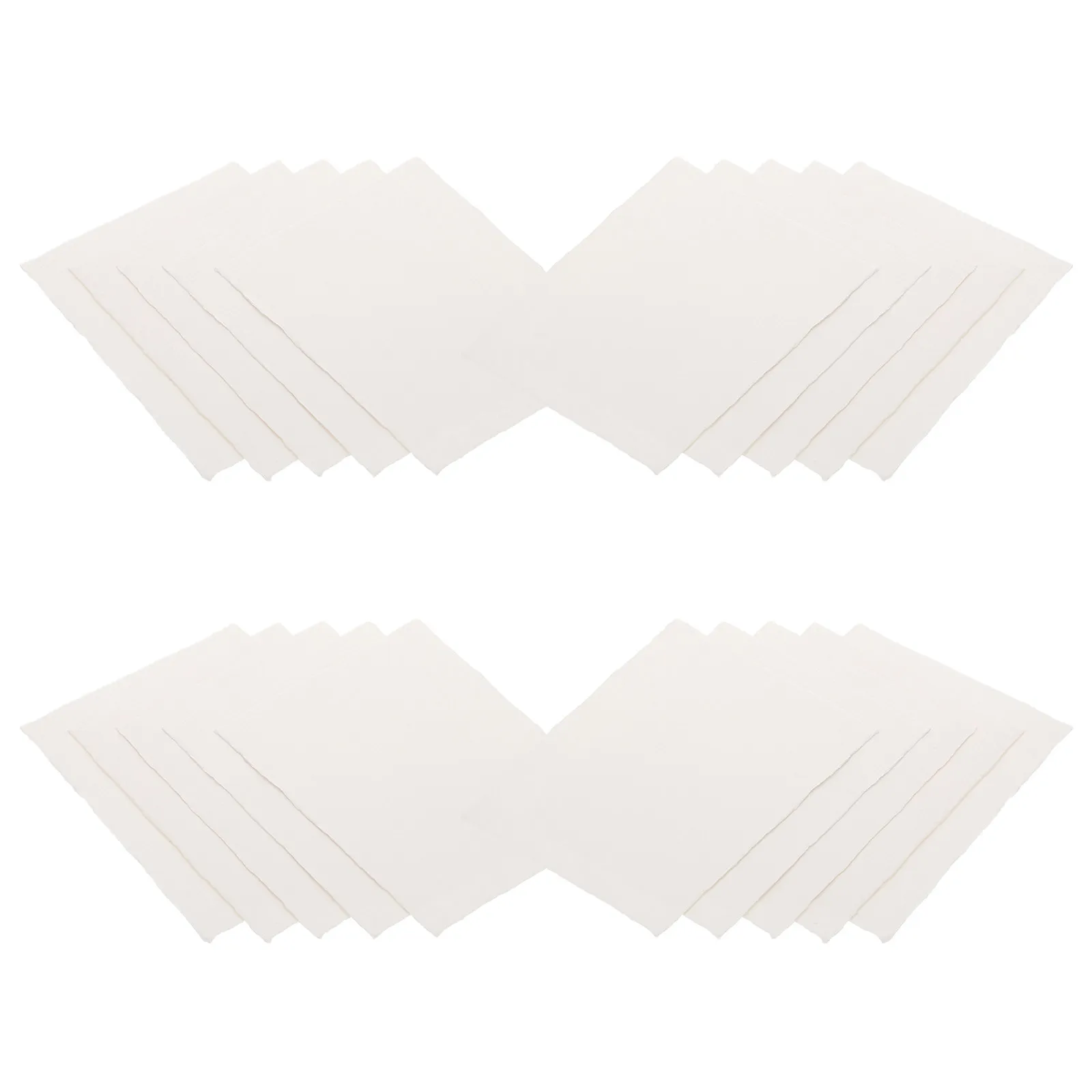 

20 листов бумаги для акварели ручной работы - чистые листы из хлопка с необработанным краем для акварели, акрила, рисования и творческих проектов